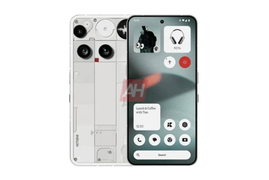 Nothing Phone(3)手機渲染圖曝光:后置三攝模組不規則排布