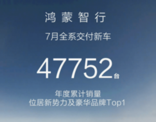 7月銷量榜:高端戰場冷熱不均,新勢力銷冠再易主